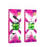 Кабель HOCO X83 USB to Type-C 3A, 1m, PVC, PVC connectors, Black