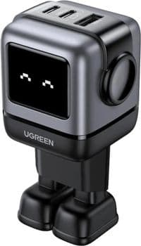 Зарядное устройство 3xUSB 65W (2xUSB-C+USB-A) Gan Robot tech Fast Charger Серый CD361 Ugreen