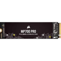 Corsair MP700 PRO 4 ТБ SSD M.2 NVMe PCIe Gen. 5 x4, читання/запис Мбіт/с: 12 400/11 800, IOPS читання/запис: 1,7 МБ/1,6 МБ (без радіатора)