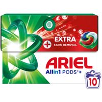 Капсулы для стирки Ariel Pods All-in-1 Extra Stain Removal Экстрасила пятновыводителя 10 шт. (8700216764704)