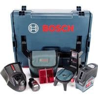 Нівелір лазерний Bosch GCL2-50C+RM2 до 20м, ±0.3мм/м, 4AAx1.5В, IP54, чохол, мішеннь, кейс, 0.6кг