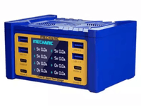 Зарядна станція з цифровою індикацією MECHANIC V-Power 8S, 4*USB-A, 4*PD3.1-5В3А,9В2.22A,12В1.67А, 220V / 115W.114*60*84mm