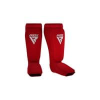 Захист гомілки і стопи RDX Shin Instep Foam Red/White M (HYP-SIRW-M)