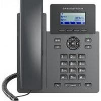 Grandstream GRP2601W, Essential P Phone, 2 SIP-акаунти, 2 лінії, 2x Ethernet 10/100 без PoE, Wi-Fi, 132x48 (2.41") РК-дисплей, блок живлення 5V/0.6A
