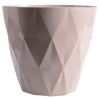 Цветочный горшок VIOLET HOUSE 0200 PRIZMA BEIGE с внут. сливом воды 5 л. (0200 PRIZMA BEIGE д/цветов с внутренним сливом вод)