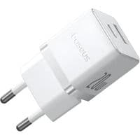 Зарядний пристрій Baseus Palm Fast Charger C+U 20W EU Moon White