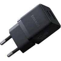 Зарядний пристрій Baseus Palm Fast Charger C+U 20W EU Cluster Black