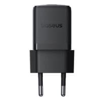 Мережевий зарядний пристрій Baseus Palm Fast Charger 1C 20W EU Cluster Black (з Baseus Mini White Cable