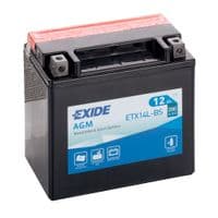Аккумулятор автомобильный EXIDE AGM 12Ah Ев (-/+) (200EN) (ETX14L-BS)