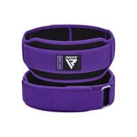Атлетичний пояс RDX RX5 Double Belt неопреновий Purpel XS (WBD-RX5PR-XS)