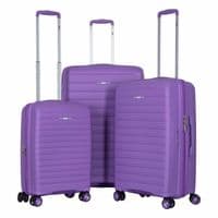 Набор чемоданов 2E, Aero, полипропилен, (L+M+S), TSA, 4 колеса, EXP, лавандовый