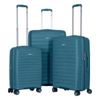 Набор чемоданов 2E, Aero, полипропилен, (L+M+S),TSA, 4 колеса, EXP, синий