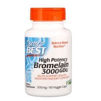 Минералы Doctor's Best Бромелайн Высокая Эффективность, 3000 GDU, 500 мг, 90 растет (DRB-00215)
