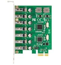 Плата расширения Frime PCI-E x1, 7xUSB 3.0, чип NEC720210 (ECF-PCIEtoUSB016)
