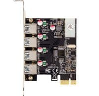 Плата расширения Frime PCI-E x1, 4xUSB 3.0, чип NEC720201, питания Molex (ECF-PCIEtoUSB015)