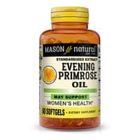 Травы Mason Natural Масло примули вечерней, Evening Primrose Oil, 60 гелевых кап (MAV-12845)