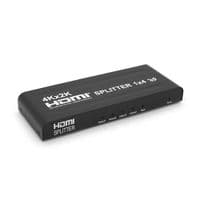 Активный HDMI сплиттер 1=&amp;gt;4 порта, 4K, 2K, 3D, 1080Р, 1,4 версия, DC5V / 2A, Metal, Box
