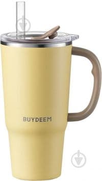 Термокружка BUYDEEM With Straw 700 ml, model DS57, color Mellow Yellow