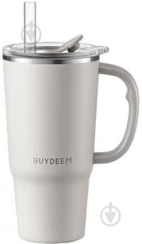 Термокружка BUYDEEM With Straw 700 ml, model DS57, color Oats White
