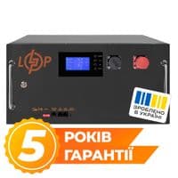 Аккумулятор LP LiFePO4 51,2V - 280 Ah (14336Wh) (BMS SP 200A/100A) RM RS485/CAN LCD BL