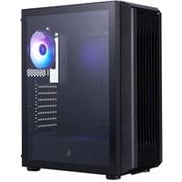 Корпус 1stPlayer H6-BK-4F7, Black, без БП, Midi Tower, ATX/Micro ATX/Mini ITX, 1xUSB 3.0/2xUSB 2.0, макс. CPU - 165 мм/VGA - 320 мм, 4x120 мм ARGB, боковая панель из закаленного стекла