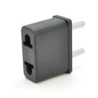 Перехідник на євророзетку, 125-250V, 6A, 500W, в упаковці 100 штук, ціна за штуку, Black