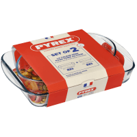 Форма с/у PYREX н-р форм 2пр (прямоуголь 35х23, овал 30х21см) (913S605/8043)