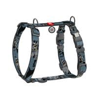 Шлея для собак WAUDOG Nylon H-подібна з QR-паспортом "Тінь Бетмена", пластиковий фастекс М (344-1078)