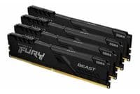 Память ПК Kingston DDR4 32GB KIT (8GBx4) 3200 FURY Beast