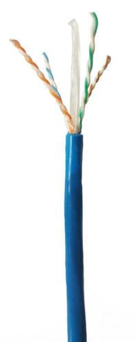 Кабель U/UTP кат.6A, LSZH, 4 пары, 500м, цвет голубой CAA-00447-BL