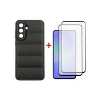 Чохол до мобільного телефона Dengos Kit Samsung Galaxy A36 Soft + 2 pcs glass (Black) (DG-CTG2P-13)