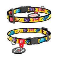 Ошейник для животных WAUDOG Nylon с QR паспортом "Апельсины" для кошек и мелких пород собак, XS (278-4054)