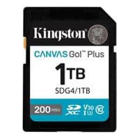 Карта памяти SDXC (UHS-1 U3) Kingston Canvas Go! Plus 1Tb class 10 A2 V30 (R200MB/s, W160MB/s)
