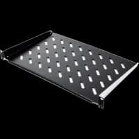 Полиця консольна чорна 19" 1U 250мм