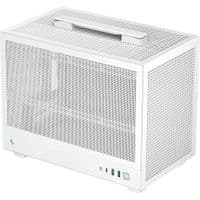 Корпус Deepcool CH160 MESH белый Без БП Mini-ITX, 1x3.5"(на выбор что-то одно:2.5SSD/3.5HDD/12смвент)