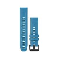 Ремінець для годинника Garmin QuickFit 22 Cirrus Blue з чорною фурнітурою з нержавіючої сталі 010-13111-30
