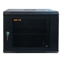 Шафа настінна GEAR 9U 19" 600x450x500 мм, + полка 19", black (GWMSN-9U-600-450)