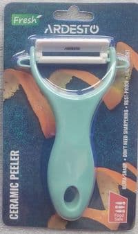 Овощечистка керамическая Ardesto Fresh, керамика, пластик, зеленый светлый