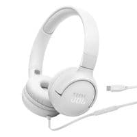 Наушники JBL Tune 520C, White, USB-C, микрофон, однокнопочный пульт управления, технология "Pure Bass", сложный дизайн, поддержка Siri и Google Now (JBLT520CWHT)