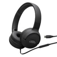 Наушники JBL Tune 520C, Black, USB-C, микрофон, однокнопочный пульт управления, технология Pure Bass, сложный дизайн, поддержка Siri и Google Now (JBLT520CBLK)
