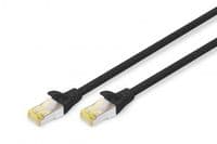 Патч-корд DIGITUS CAT 6A S-FTP, 3м, AWG 26/7, LSZH, черный