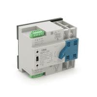 Автомат введения резерва (АВР) двухполюсный RQ2PC-125PV, 220V / 125A на DIN-рейку для инверторов