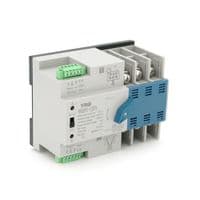 Автомат введения резерва (АВР) триполюсный YRQ2PC-125PV, 400V / 125A на DIN-рейку для инверторов