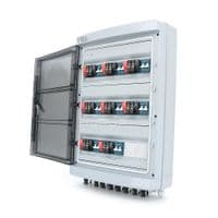 Комбинатор для солнечных систем YRPVB-8 / 8CB DC600V с грозозащитой (8 входов / 8 выходов) (ток 32А 600В)