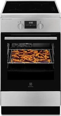 Плита Electrolux электрическая индукционная, 58л, 50x60см, дисплей, конвекция, пара, нерж.