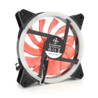 Кулер корпусный 12025 DC sleeve fan 3pin+4pin - 120*120*25мм, 12V, 1200об/мин, Red, двусторонний