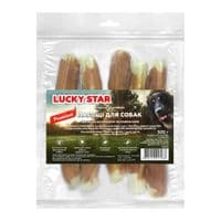 Ласощі для собак Lucky Star великий брикет з м`ясом курки 24-25 см 500 г (4820112457938)