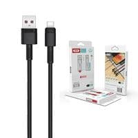Кабель XO USB - USB Type-C (M/M), 5А, 1 м, Black (NB-Q166-AС.black)