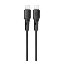Кабель XO NBQ231B Rock Series USB Type-C - USB Type-C (M/M), 1 м, Чорний (NBQ231B-CC.black)