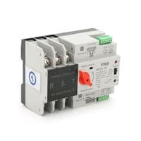 Автомат введения резерва (АВР) трехполюсный YRQ2PC-125, 400V / 125A на DIN-рейку для генераторов